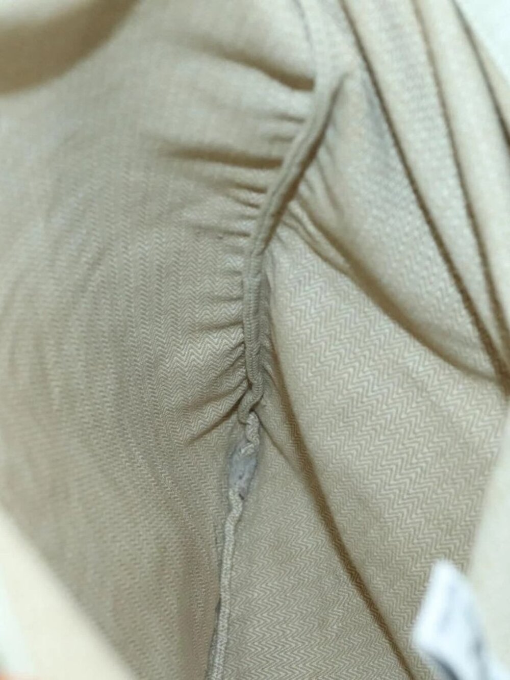 HERMES Aline PM Shoulder Bag Cotton Beige Gold Auth 161728 - Picture 12 of 16